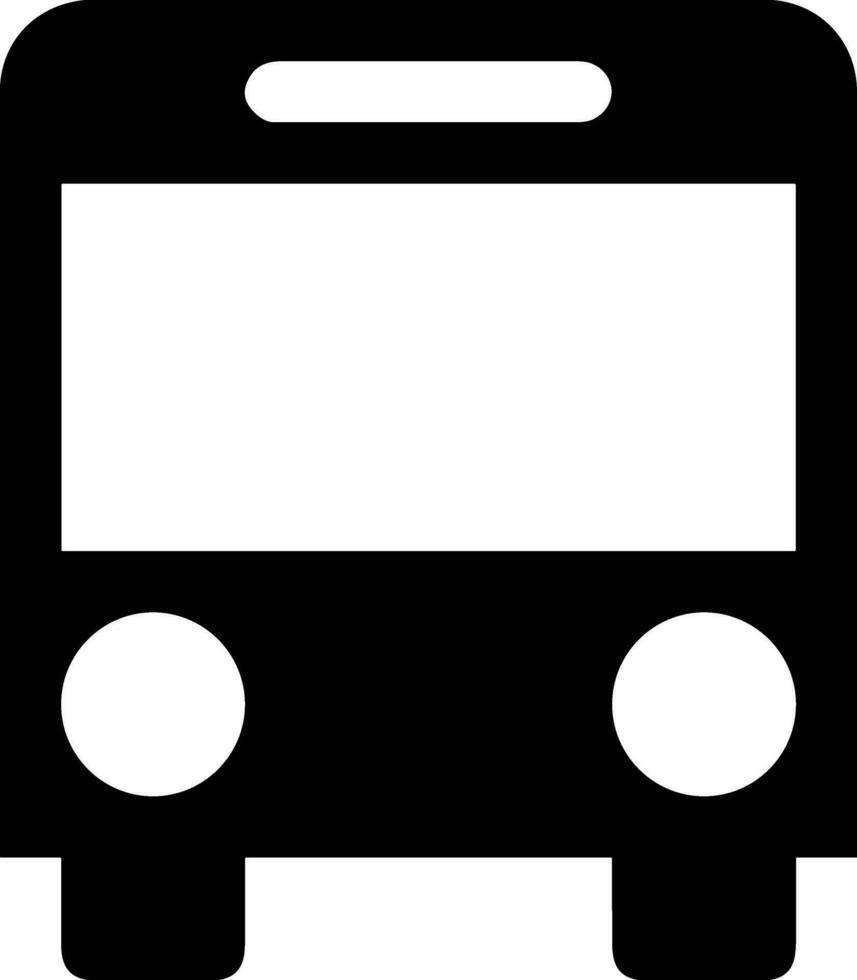 Bus transportation symbol icon vector image. Illustration of the silhouette bus transport public travel design image. EPS 10