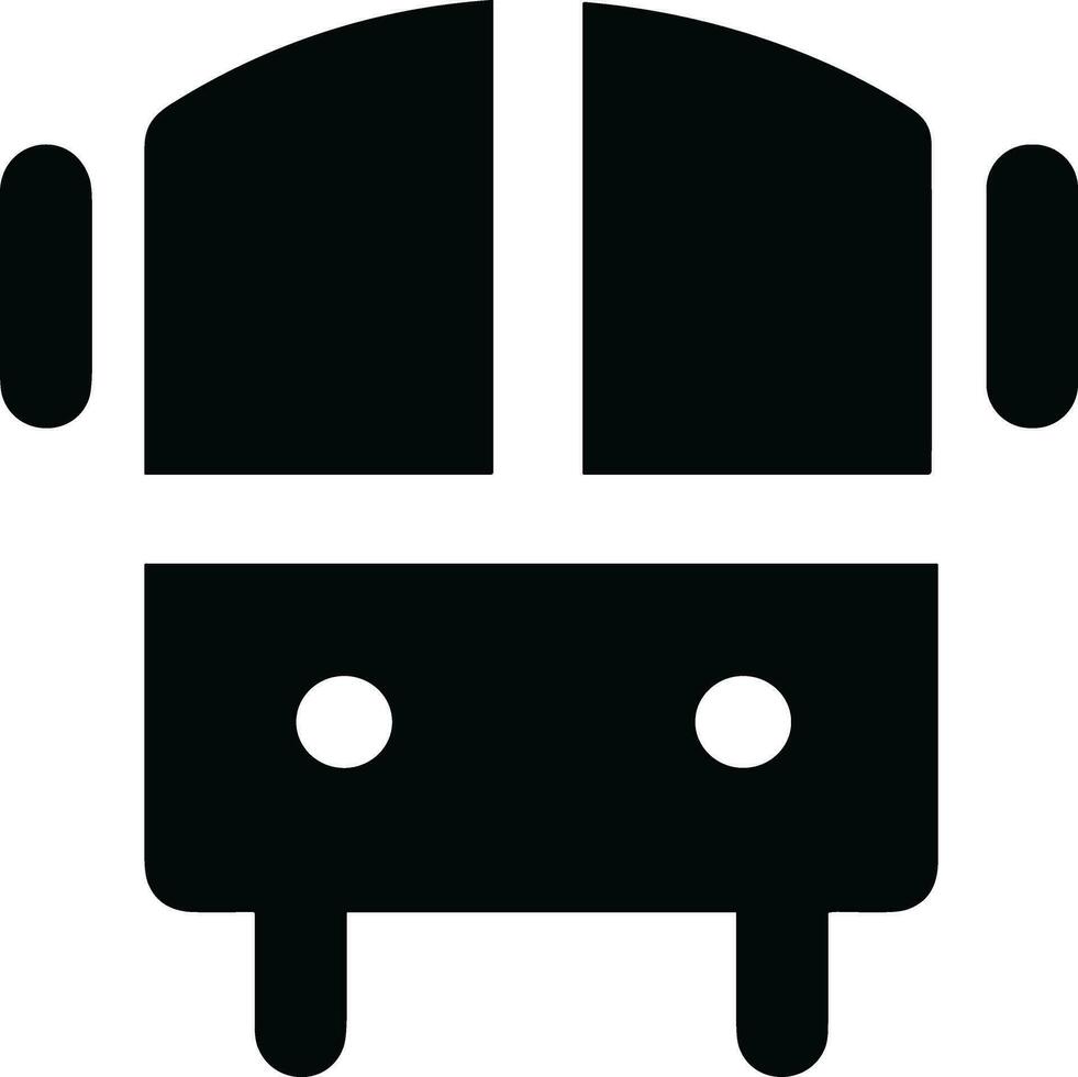 Bus transportation symbol icon vector image. Illustration of the silhouette bus transport public travel design image. EPS 10