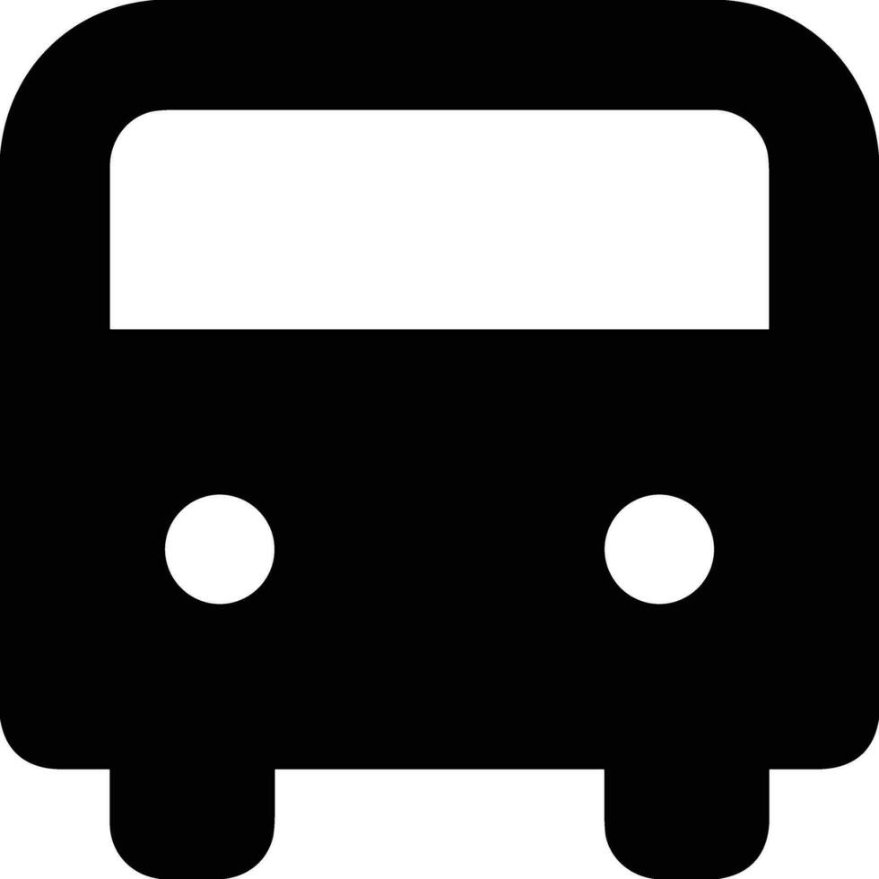 Bus transportation symbol icon vector image. Illustration of the silhouette bus transport public travel design image. EPS 10