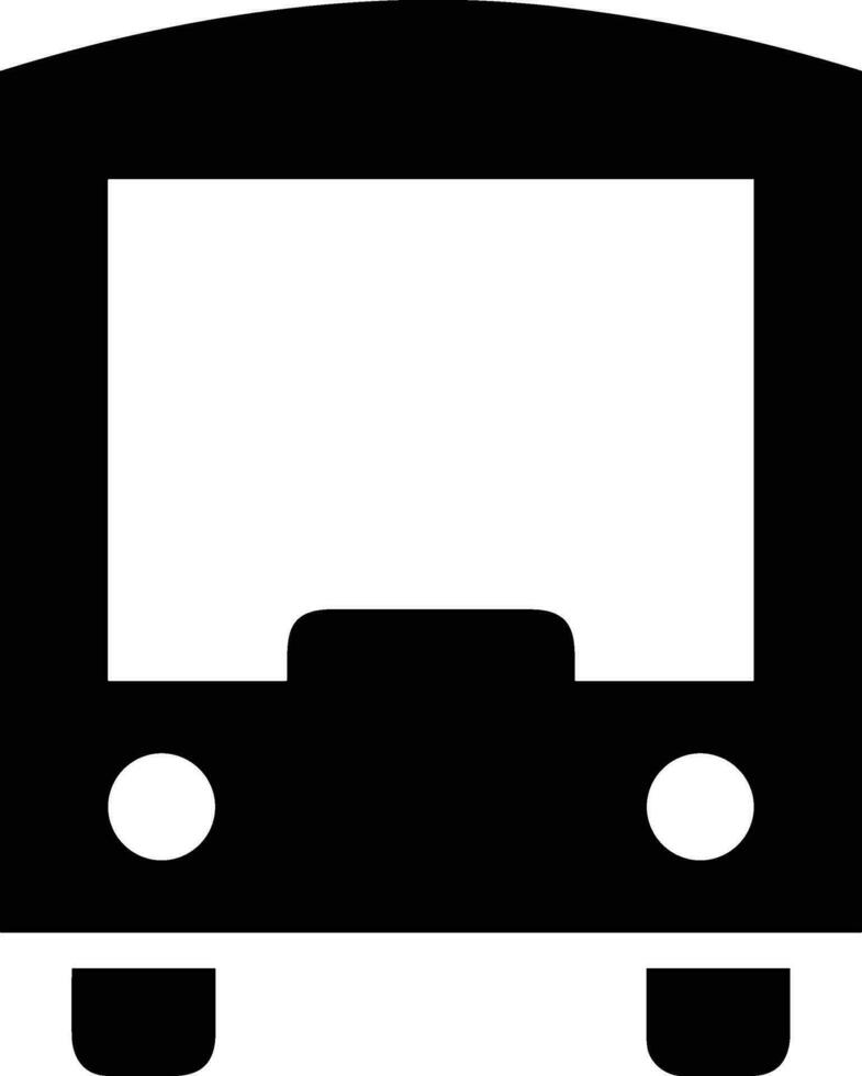 Bus transportation symbol icon vector image. Illustration of the silhouette bus transport public travel design image. EPS 10