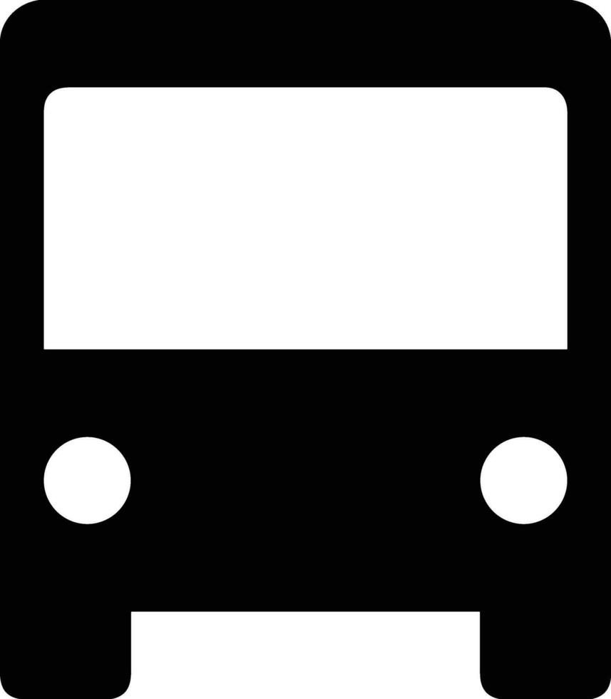 Bus transportation symbol icon vector image. Illustration of the silhouette bus transport public travel design image. EPS 10