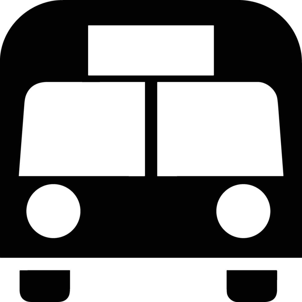 Bus transportation symbol icon vector image. Illustration of the silhouette bus transport public travel design image. EPS 10