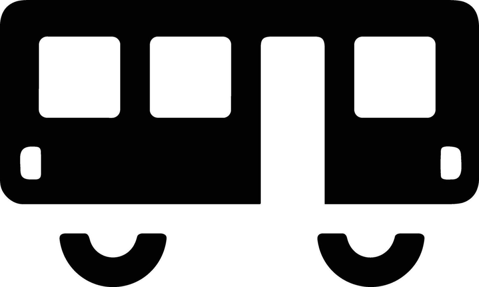 Bus transportation symbol icon vector image. Illustration of the silhouette bus transport public travel design image. EPS 10