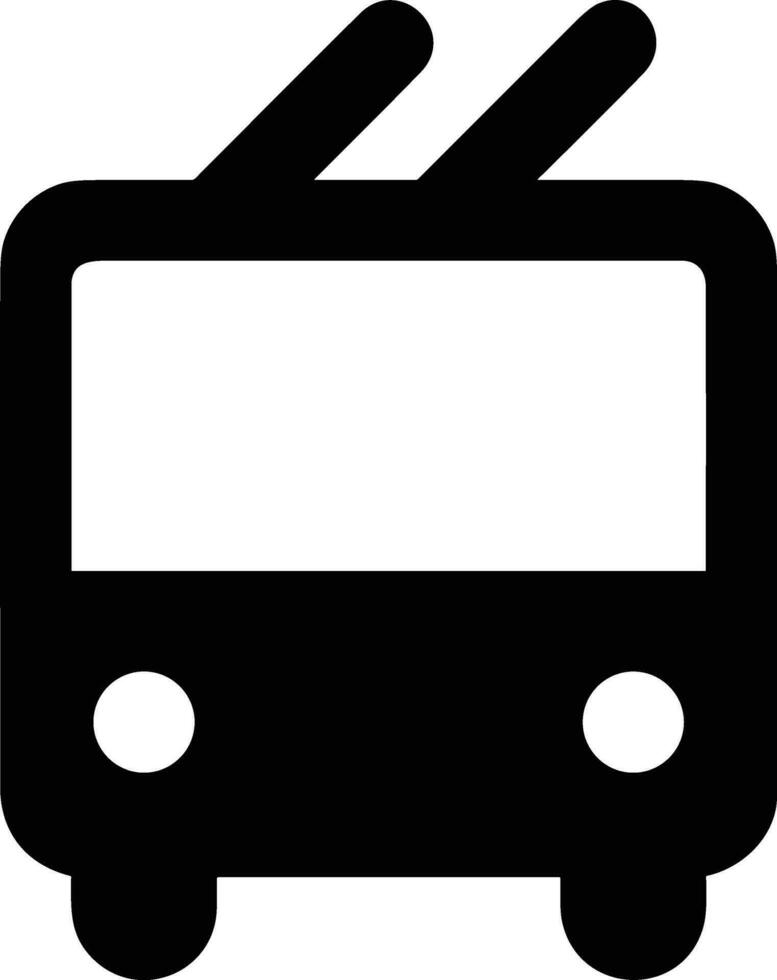 Bus transportation symbol icon vector image. Illustration of the silhouette bus transport public travel design image. EPS 10