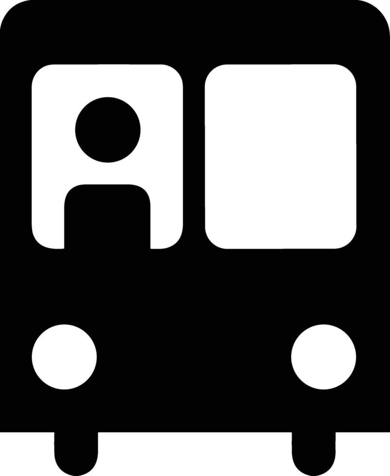 Bus transportation symbol icon vector image. Illustration of the silhouette bus transport public travel design image. EPS 10