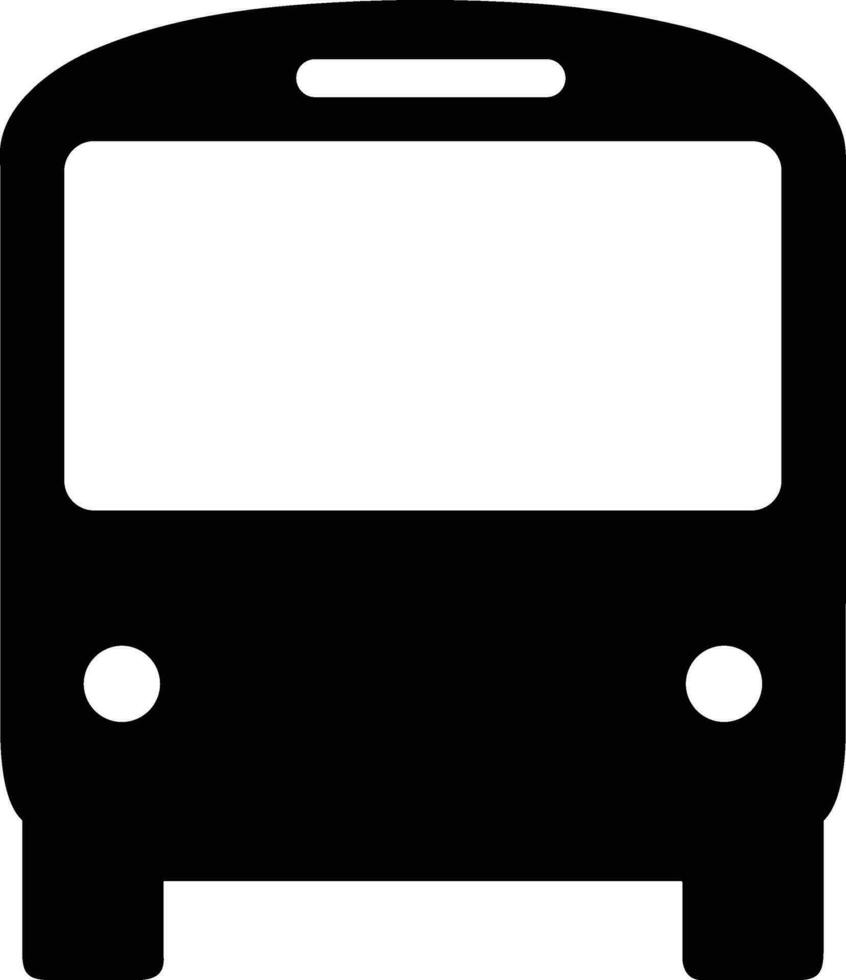 Bus transportation symbol icon vector image. Illustration of the silhouette bus transport public travel design image. EPS 10