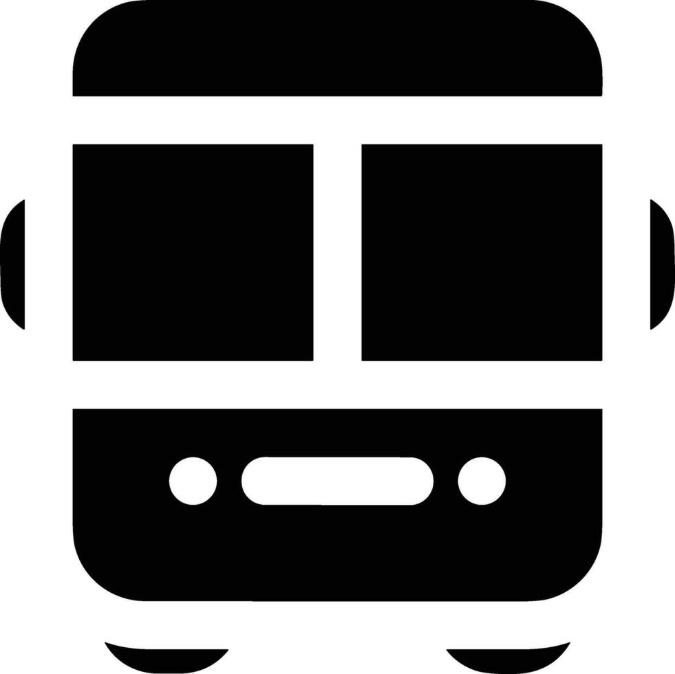 Bus transportation symbol icon vector image. Illustration of the silhouette bus transport public travel design image. EPS 10
