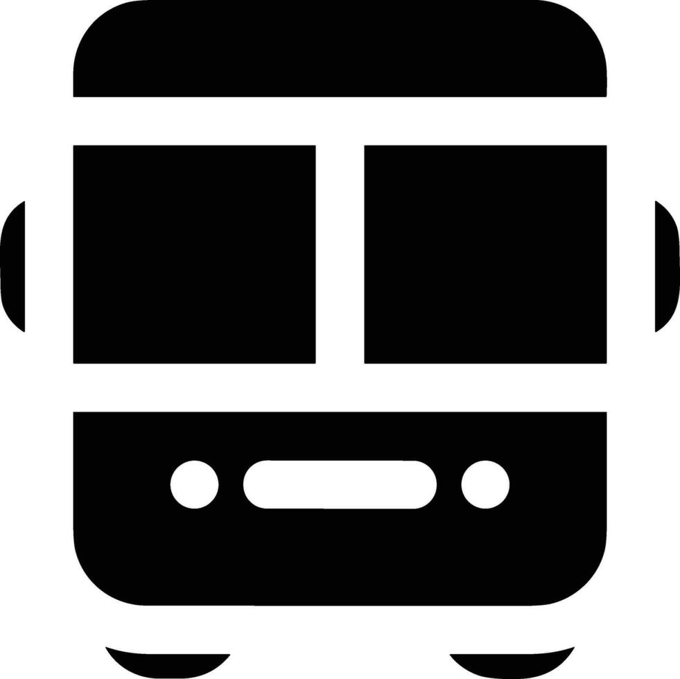 Bus transportation symbol icon vector image. Illustration of the silhouette bus transport public travel design image. EPS 10