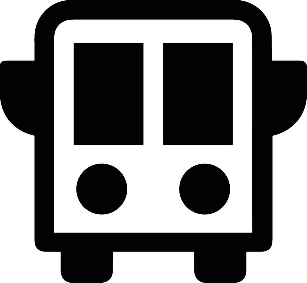 Bus transportation symbol icon vector image. Illustration of the silhouette bus transport public travel design image. EPS 10
