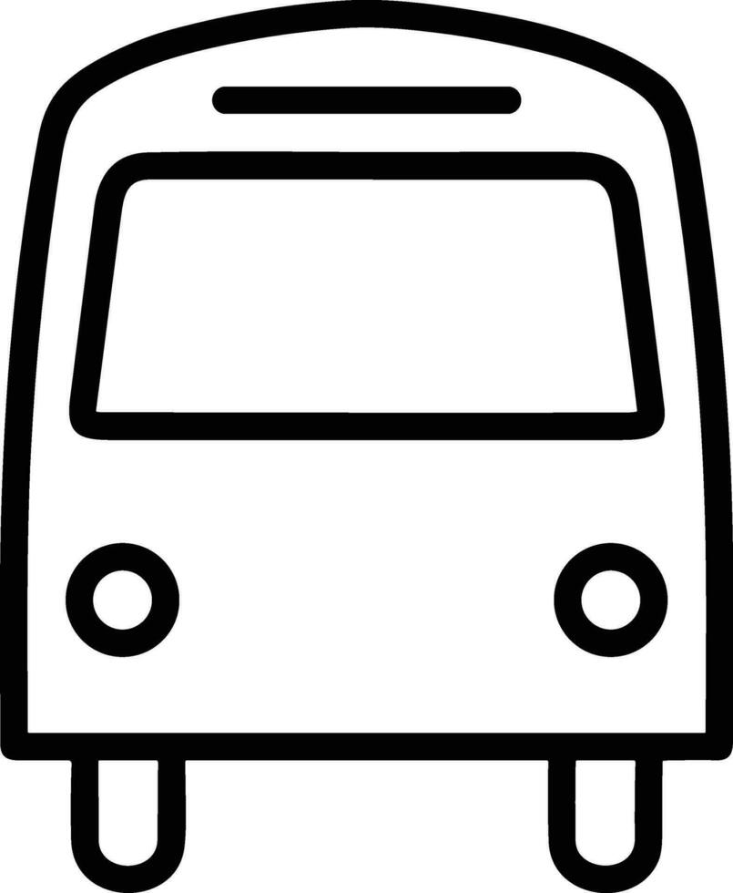 Bus transportation symbol icon vector image. Illustration of the silhouette bus transport public travel design image. EPS 10