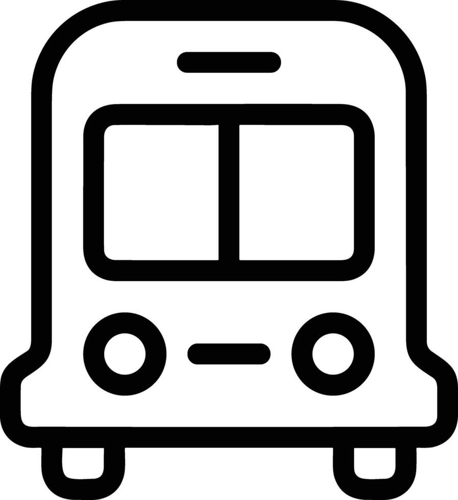 Bus transportation symbol icon vector image. Illustration of the silhouette bus transport public travel design image. EPS 10