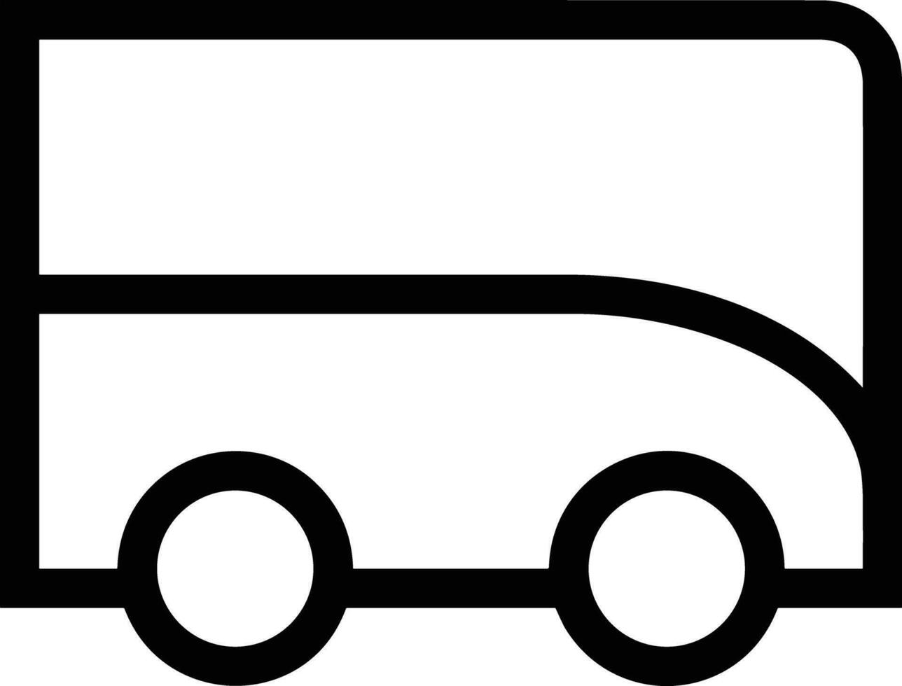 Bus transportation symbol icon vector image. Illustration of the silhouette bus transport public travel design image. EPS 10