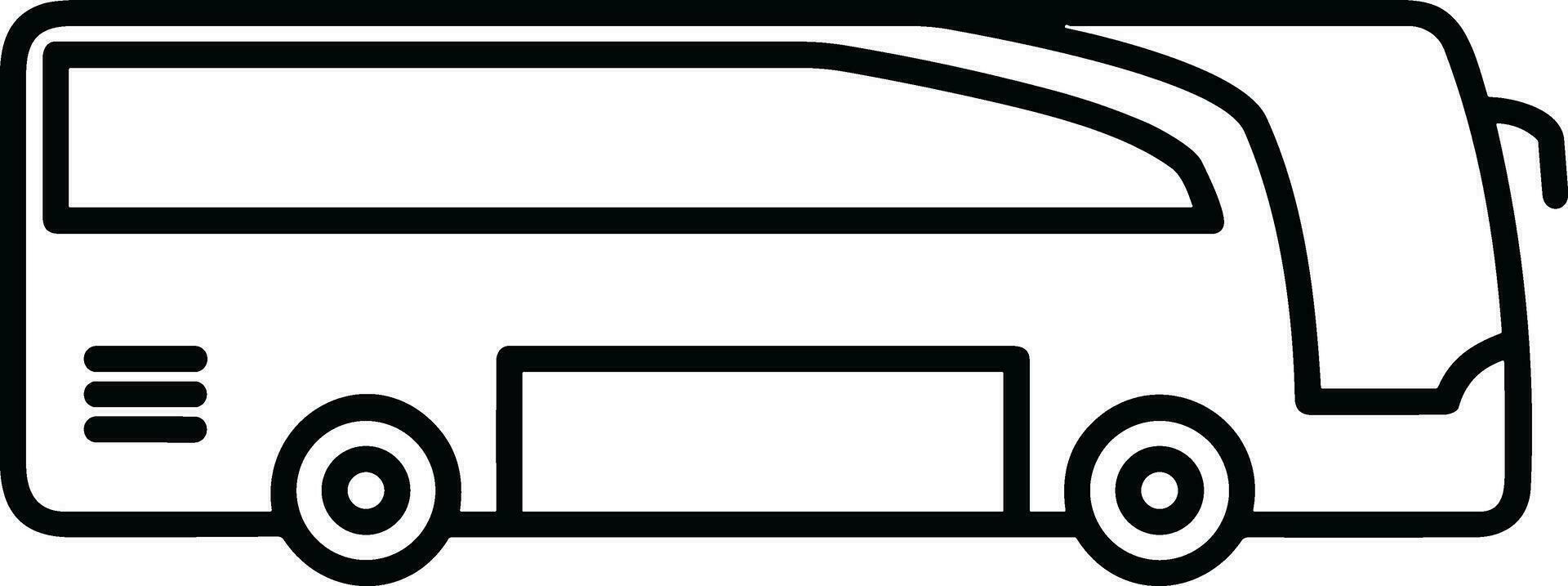 Bus transportation symbol icon vector image. Illustration of the silhouette bus transport public travel design image. EPS 10
