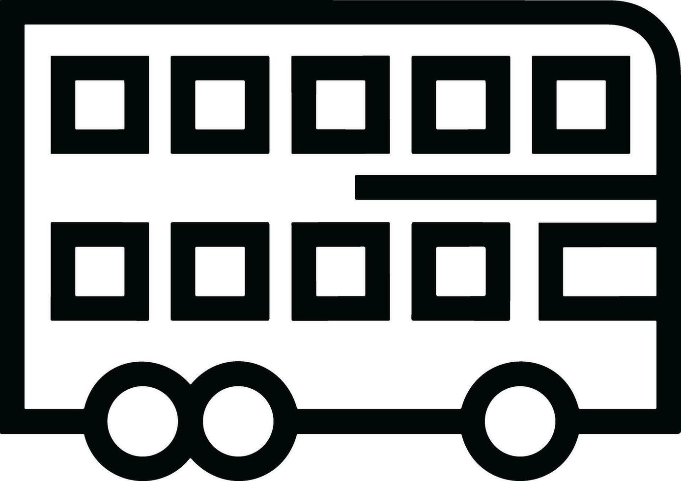 Bus transportation symbol icon vector image. Illustration of the silhouette bus transport public travel design image. EPS 10