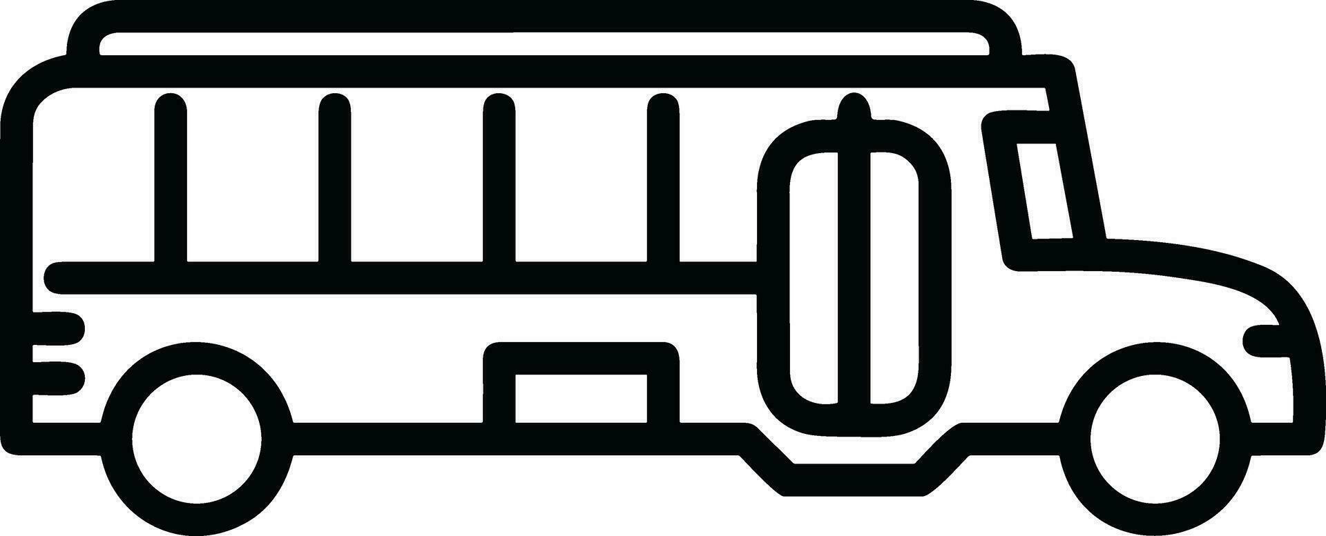 Bus transportation symbol icon vector image. Illustration of the silhouette bus transport public travel design image. EPS 10