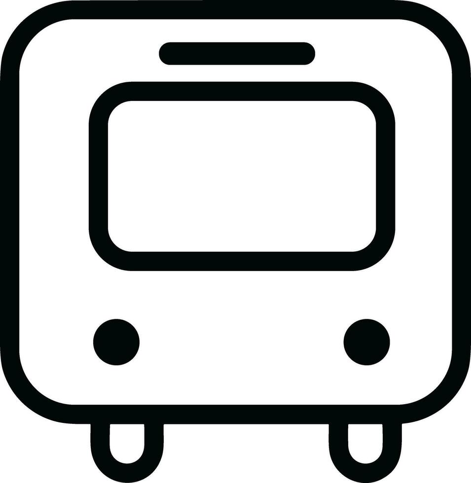 Bus transportation symbol icon vector image. Illustration of the silhouette bus transport public travel design image. EPS 10