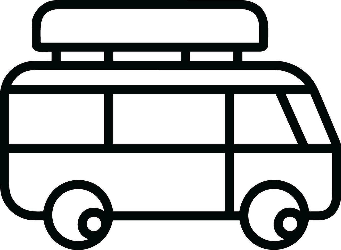 Bus transportation symbol icon vector image. Illustration of the silhouette bus transport public travel design image. EPS 10