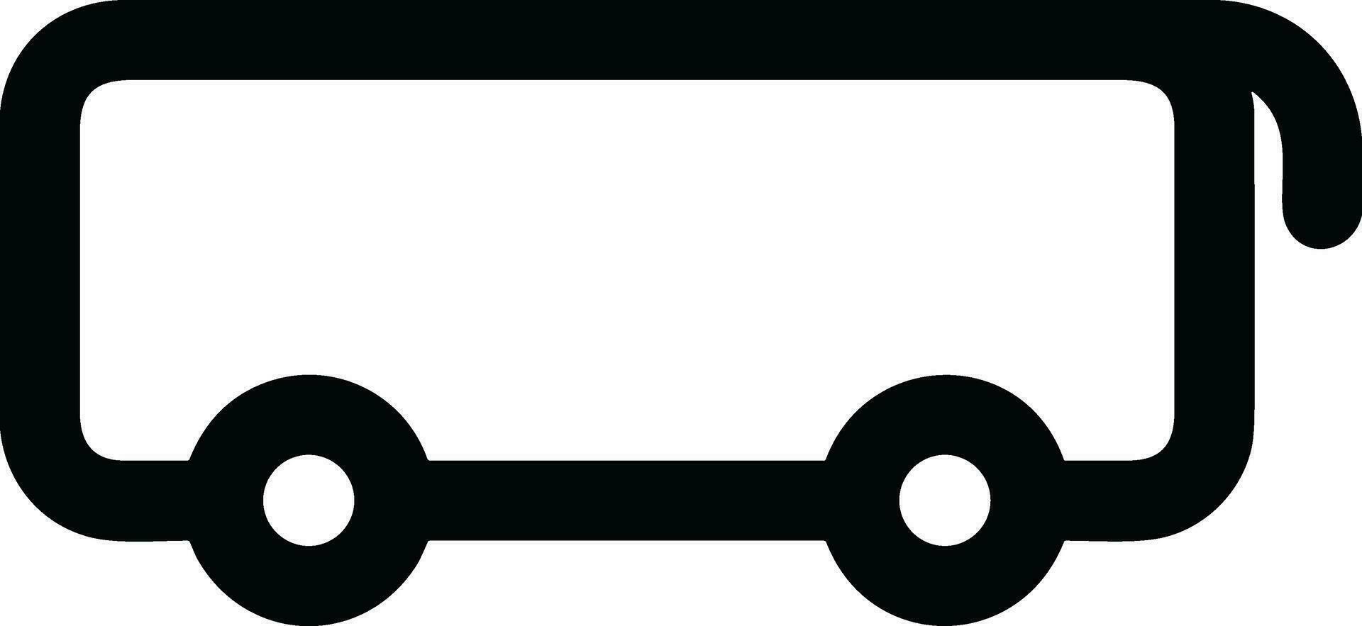 Bus transportation symbol icon vector image. Illustration of the silhouette bus transport public travel design image. EPS 10
