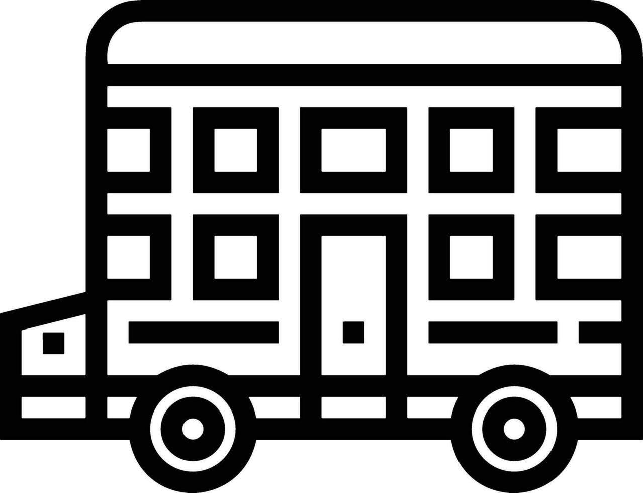 Bus transportation symbol icon vector image. Illustration of the silhouette bus transport public travel design image. EPS 10