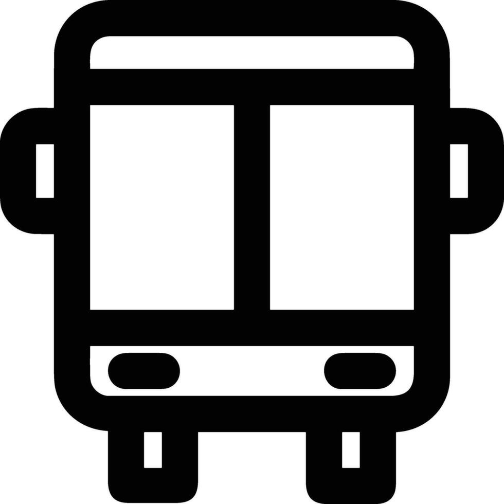 Bus transportation symbol icon vector image. Illustration of the silhouette bus transport public travel design image. EPS 10