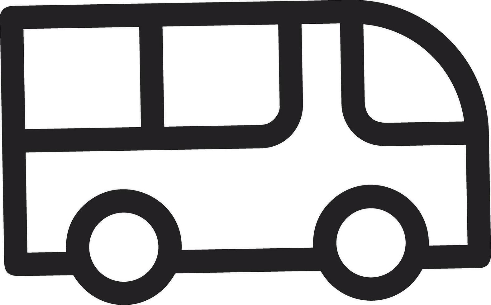 Bus transportation symbol icon vector image. Illustration of the silhouette bus transport public travel design image. EPS 10