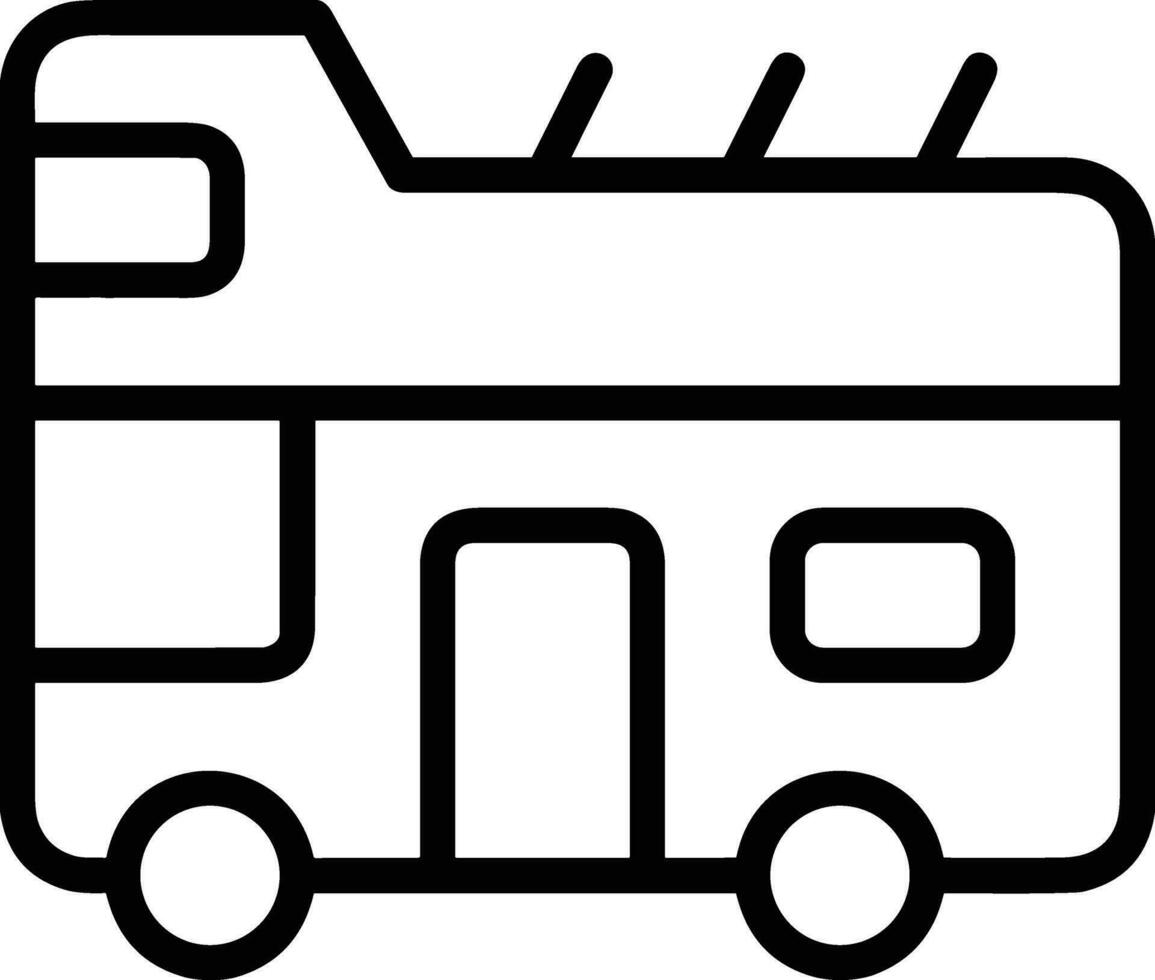 Bus transportation symbol icon vector image. Illustration of the silhouette bus transport public travel design image. EPS 10