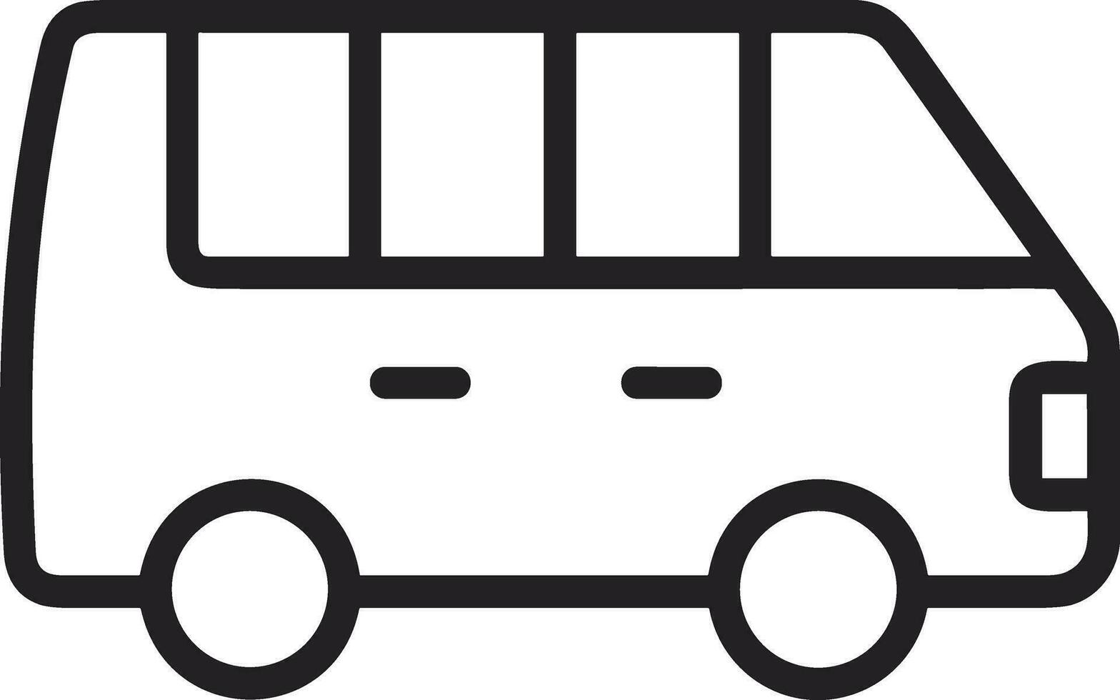 Bus transportation symbol icon vector image. Illustration of the silhouette bus transport public travel design image. EPS 10