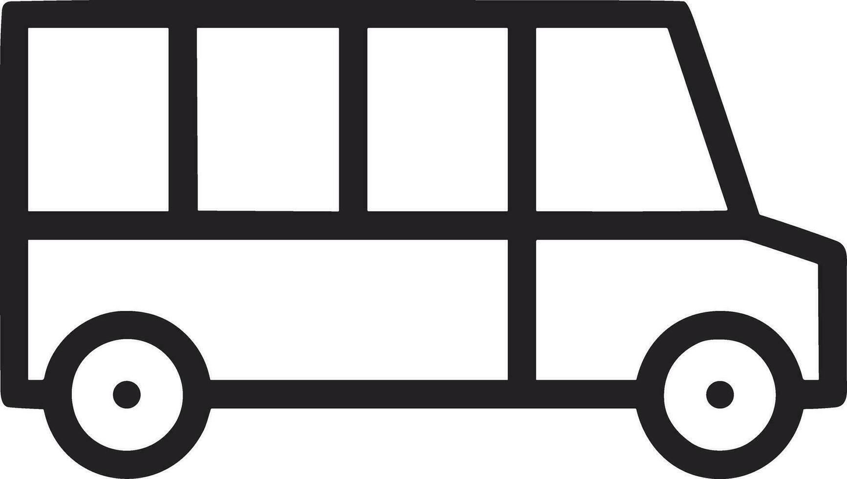 Bus transportation symbol icon vector image. Illustration of the silhouette bus transport public travel design image. EPS 10