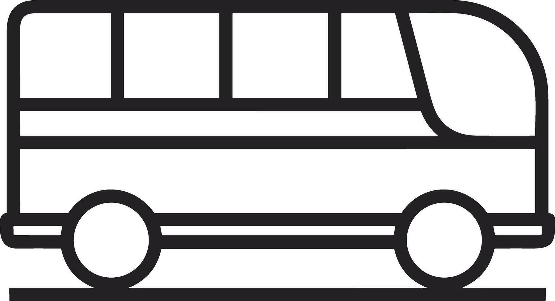 Bus transportation symbol icon vector image. Illustration of the silhouette bus transport public travel design image. EPS 10