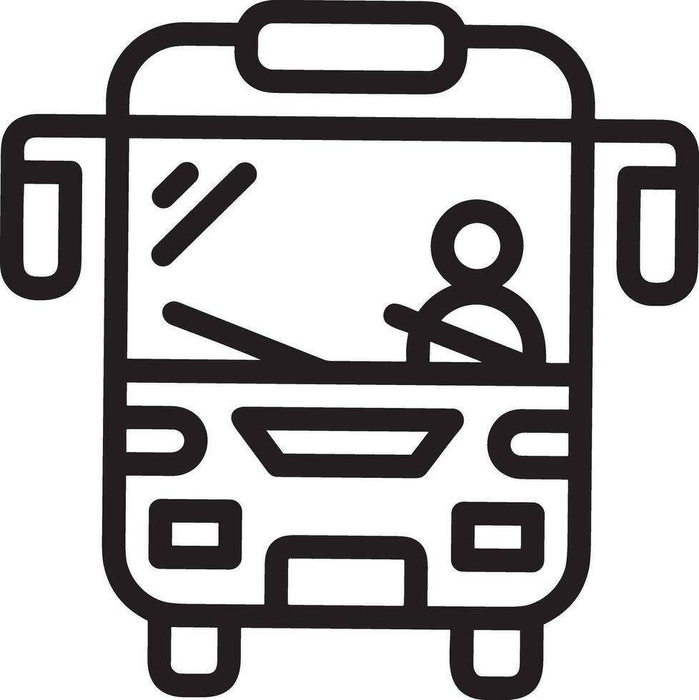 Bus transportation symbol icon vector image. Illustration of the silhouette bus transport public travel design image. EPS 10