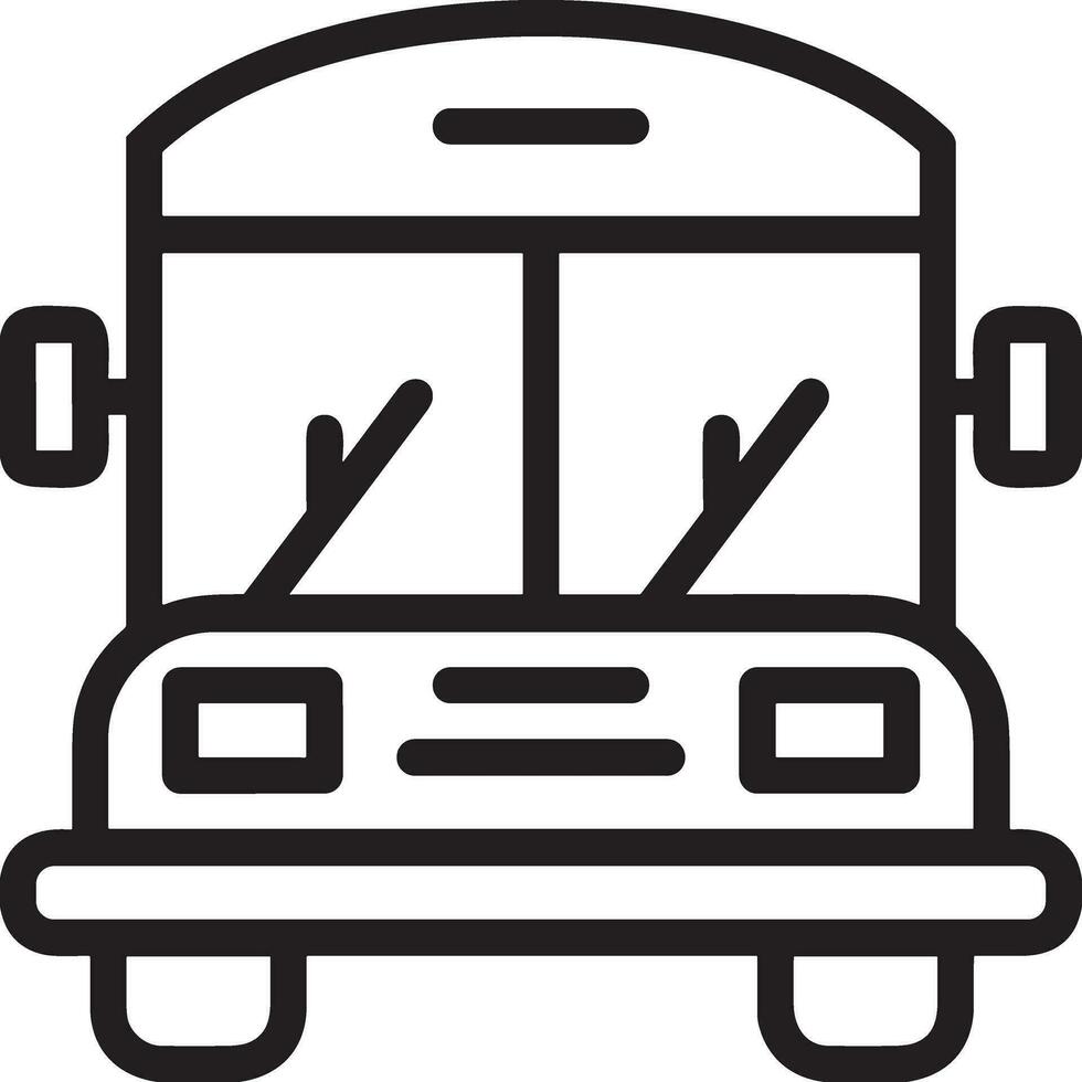 Bus transportation symbol icon vector image. Illustration of the silhouette bus transport public travel design image. EPS 10