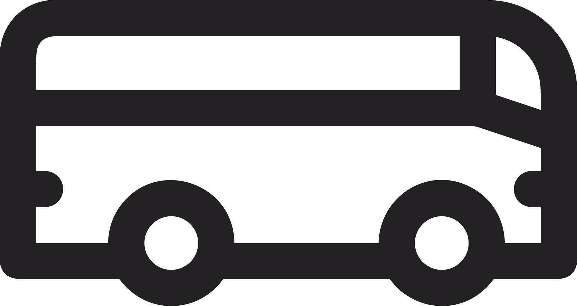 Bus transportation symbol icon vector image. Illustration of the silhouette bus transport public travel design image. EPS 10