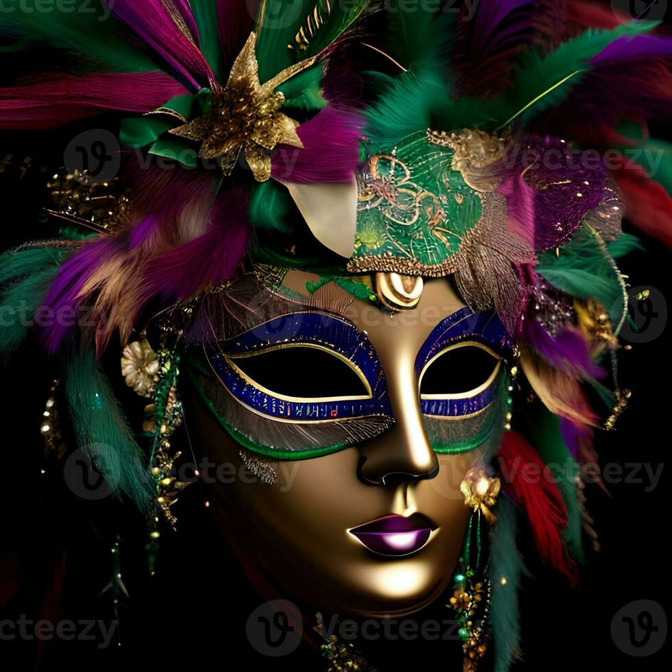 Mardi gras carnival mask photo