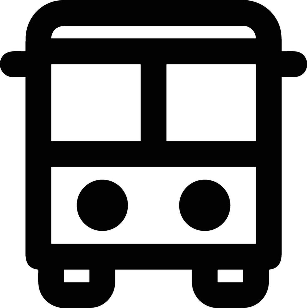 Bus transportation symbol icon vector image. Illustration of the silhouette bus transport public travel design image. EPS 10