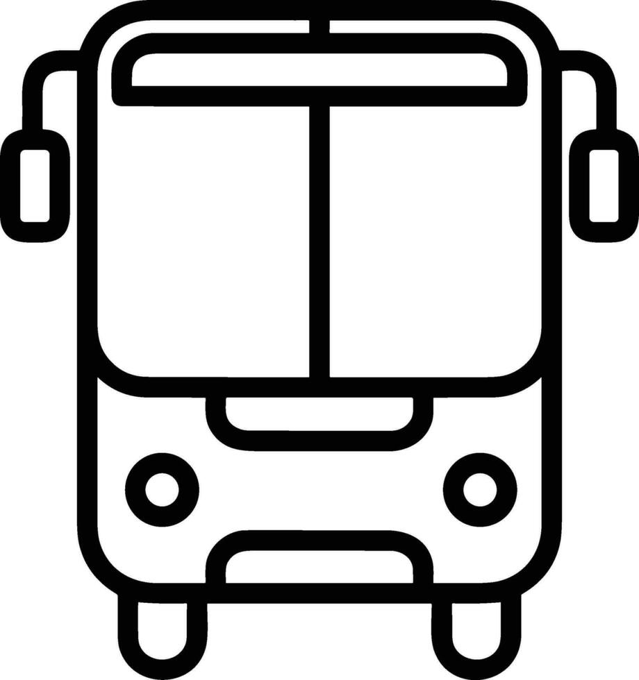 Bus transportation symbol icon vector image. Illustration of the silhouette bus transport public travel design image. EPS 10