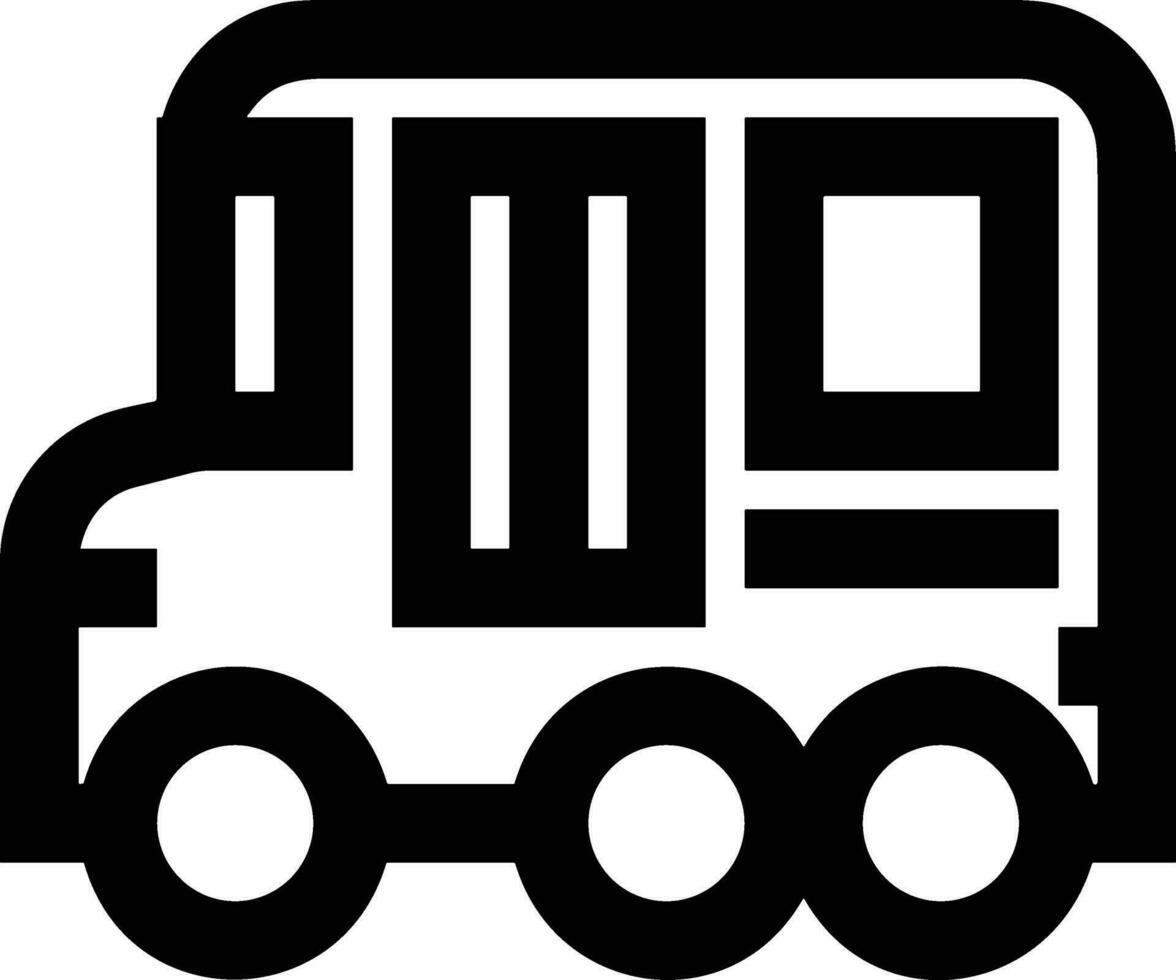 Bus transportation symbol icon vector image. Illustration of the silhouette bus transport public travel design image. EPS 10