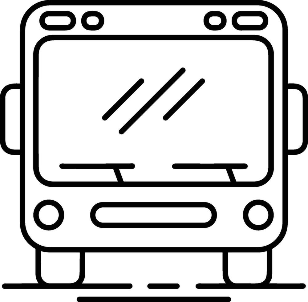 Bus transportation symbol icon vector image. Illustration of the silhouette bus transport public travel design image. EPS 10