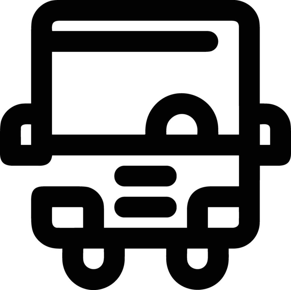 Bus transportation symbol icon vector image. Illustration of the silhouette bus transport public travel design image. EPS 10