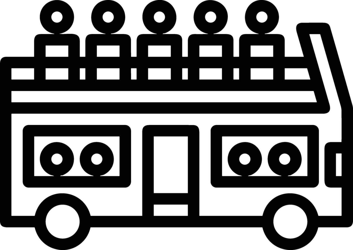 autobús transporte símbolo icono vector imagen. ilustración de el silueta autobús transporte público viaje diseño imagen. eps 10