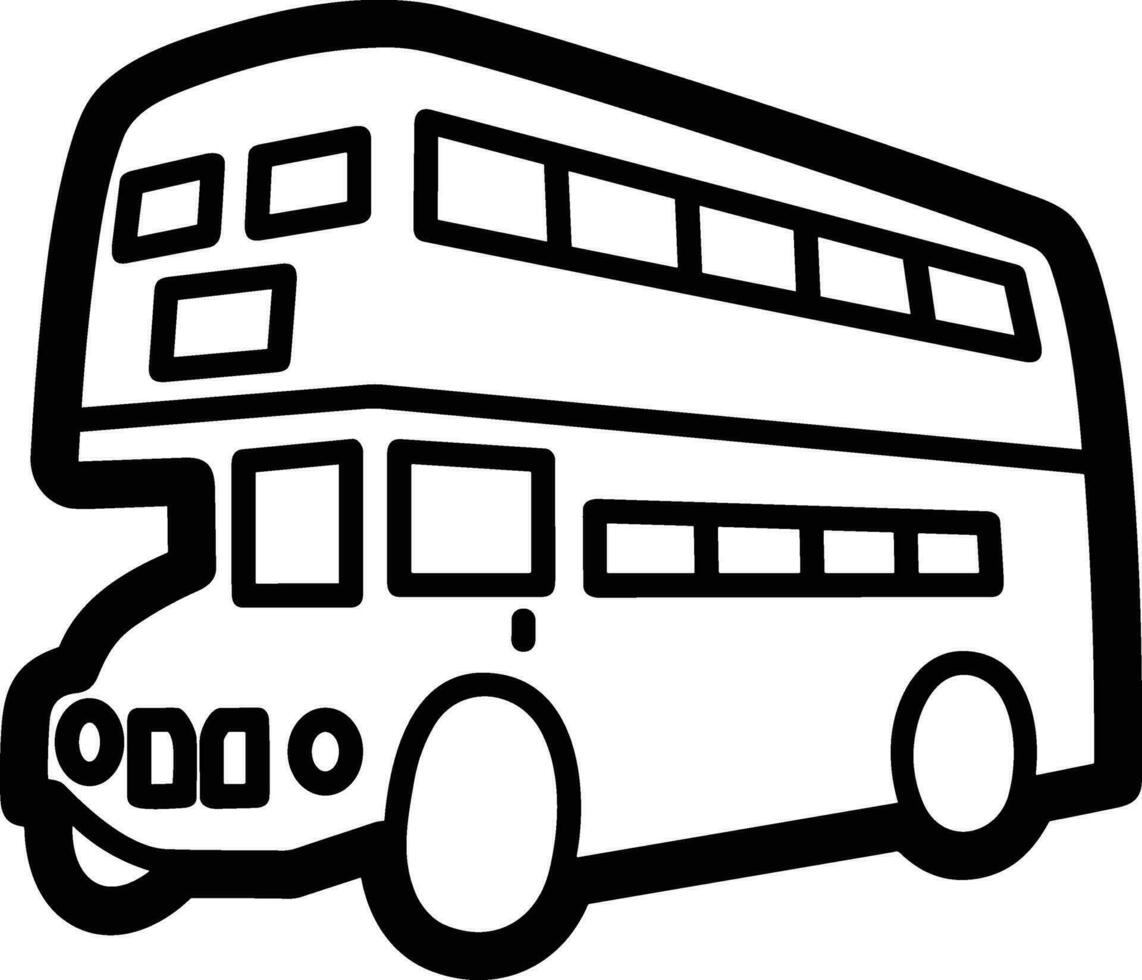 Bus transportation symbol icon vector image. Illustration of the silhouette bus transport public travel design image. EPS 10