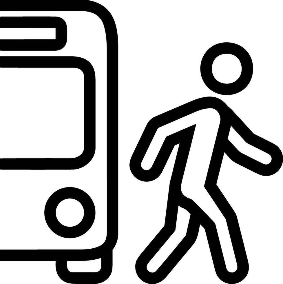 Bus transportation symbol icon vector image. Illustration of the silhouette bus transport public travel design image. EPS 10