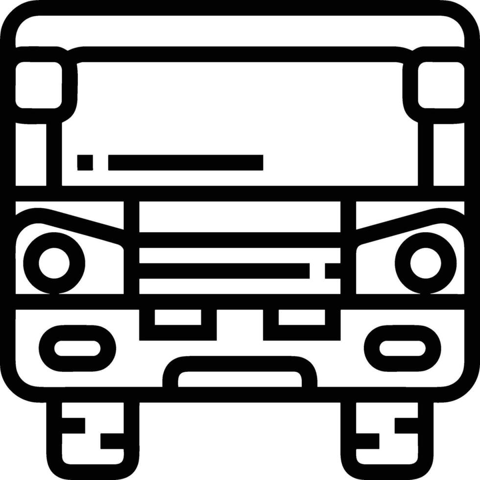 Bus transportation symbol icon vector image. Illustration of the silhouette bus transport public travel design image. EPS 10