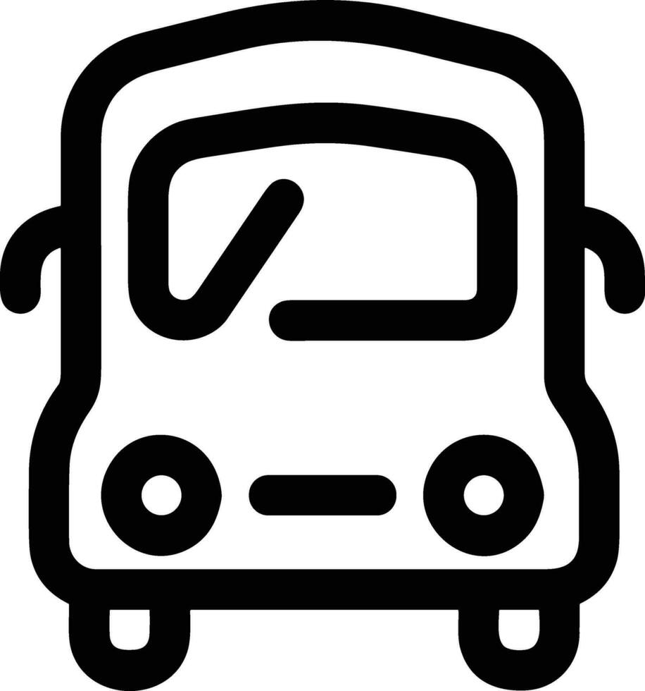 Bus transportation symbol icon vector image. Illustration of the silhouette bus transport public travel design image. EPS 10