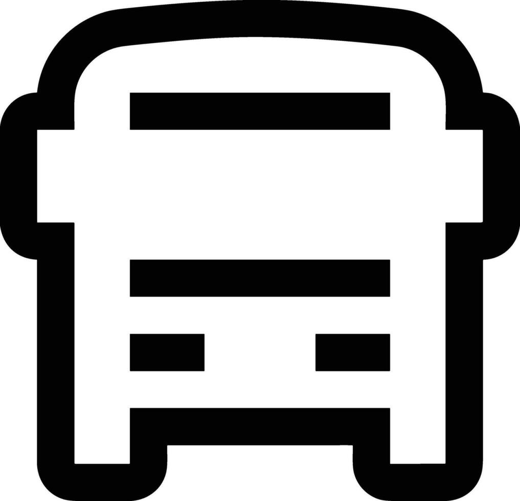 Bus transportation symbol icon vector image. Illustration of the silhouette bus transport public travel design image. EPS 10