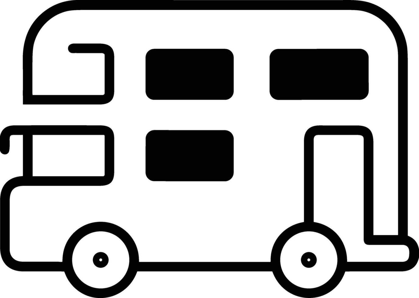 Bus transportation symbol icon vector image. Illustration of the silhouette bus transport public travel design image. EPS 10