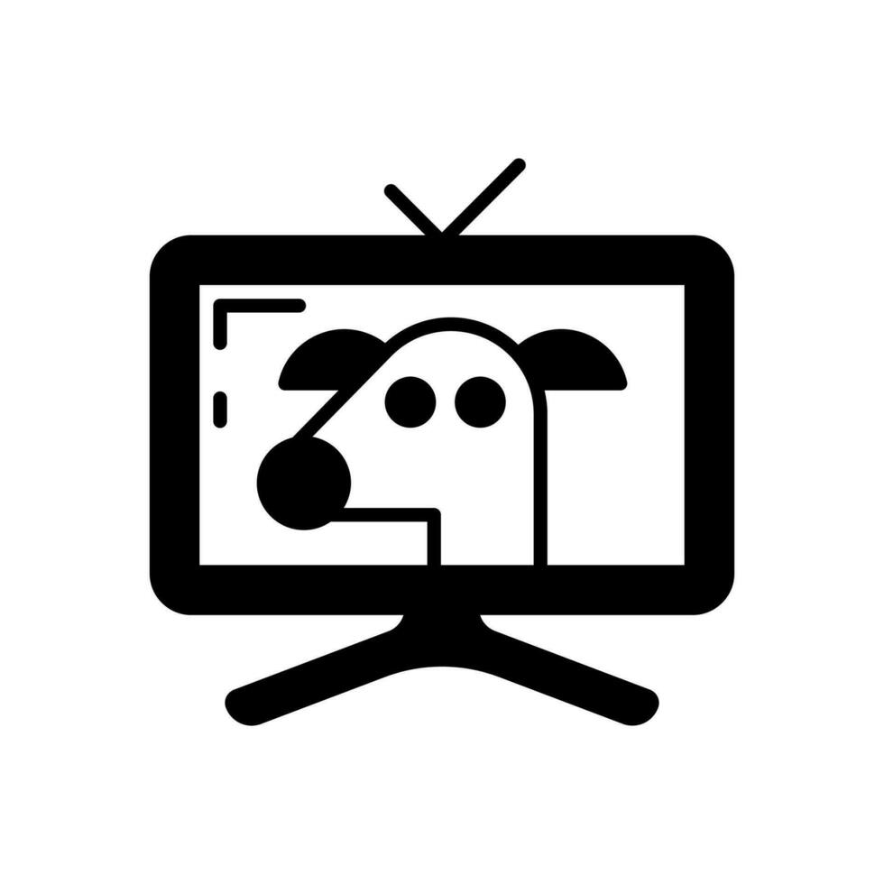 televisión dibujos animados icono en vector. ilustración vector