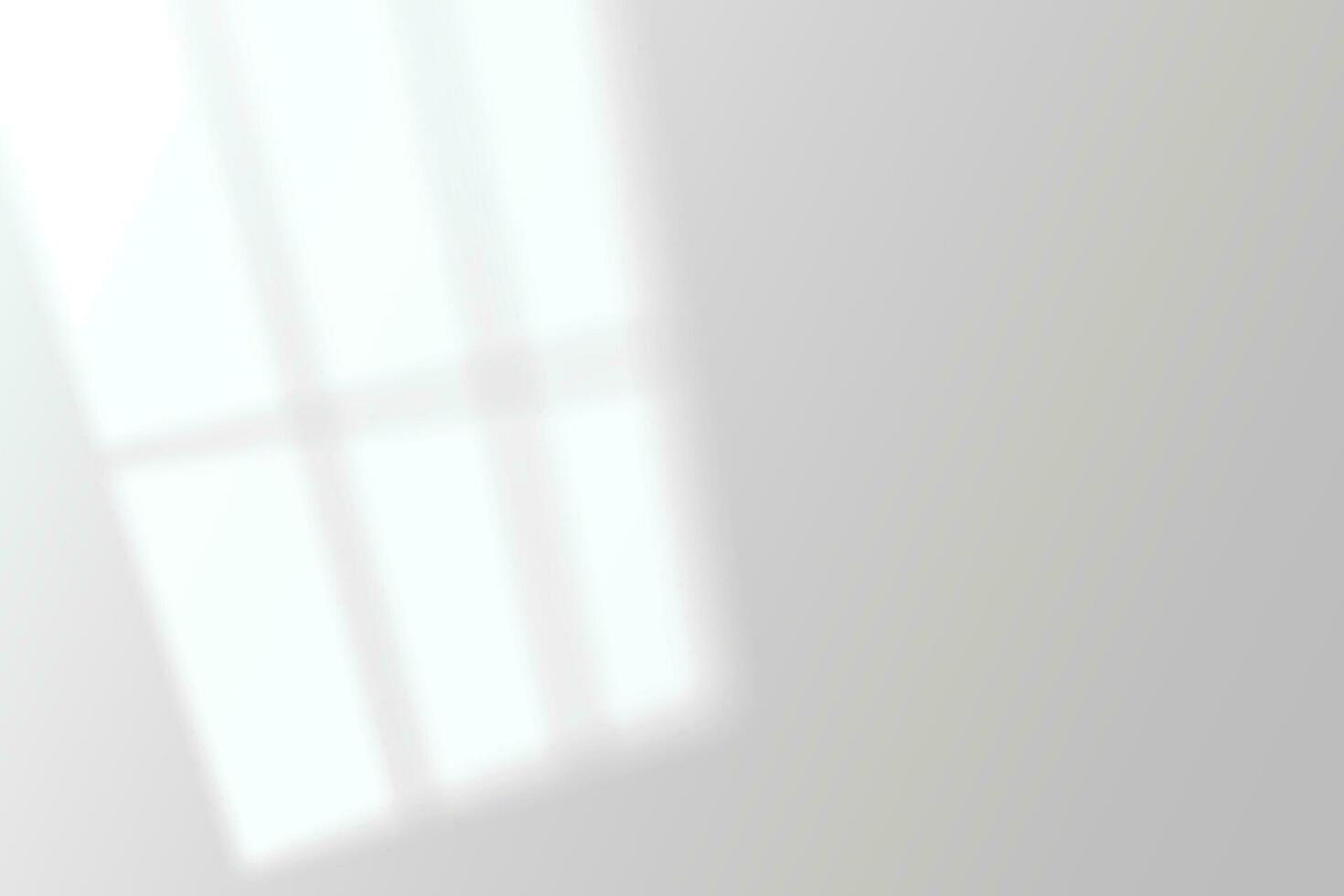 Light shadow on wall. Window shadow and light or sunlight overlay background. Vector background