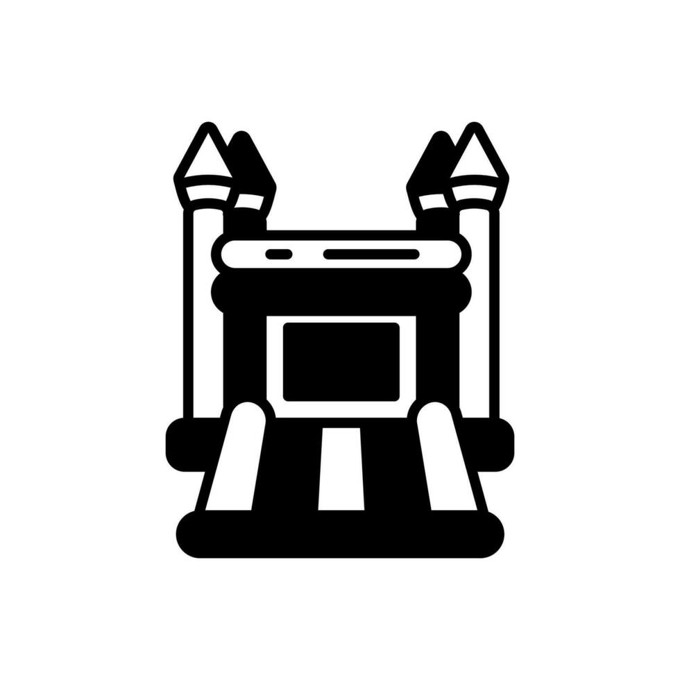 Bouncy Castle icon in vector. Illustration vector