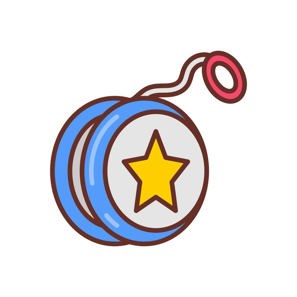 Yoyo icon in vector. Illustration vector