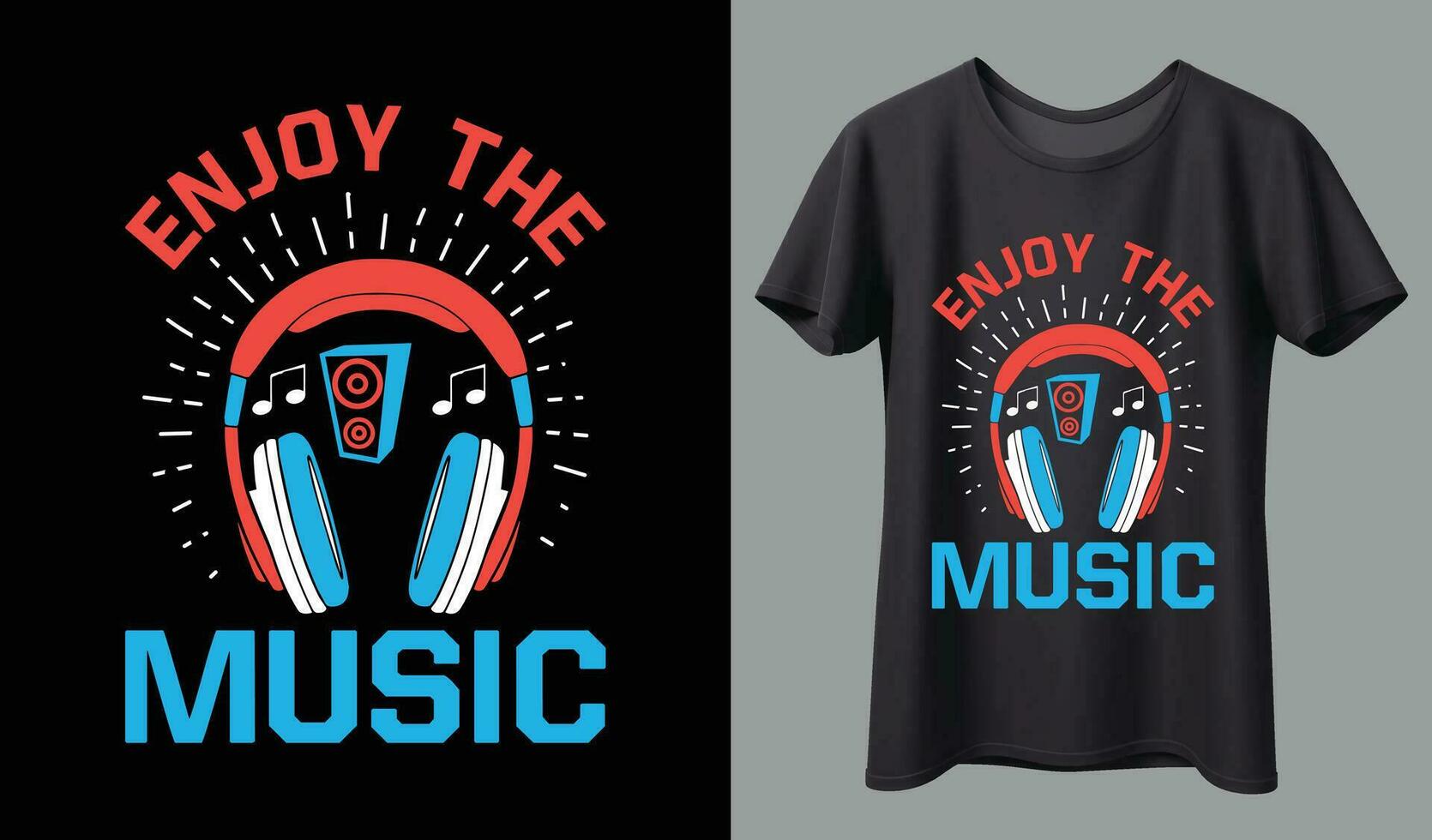 Music T-shirt design. Music t-shirt design vector. For t-shirt print and other uses. vector